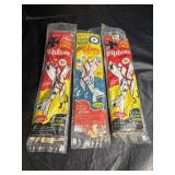 (3) Vintage Guillows WW1 Biplane Glider Kits