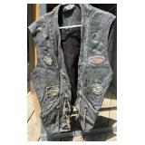 Vintage Harley Davidson Leather Vest - 3X