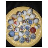 Vintage Character Shooter Marbles Lot