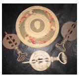 Antique Stove Griswold Dampers / Cover Lot