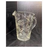 Vintage Crystal Glass Pitcher