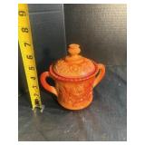 Vintage Imperial Glass Lidded Sugar Bowl