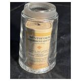 1910 Glass Johnson N Johnson Cotton Dispenser