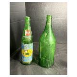 7UP Notre Dame 1973 & High Rock Bottles Lot