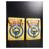 (2) Vintage NOS Toy Sling Shots