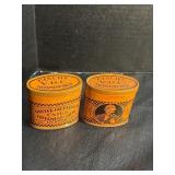 Antique Granny Tin Snuff Cans