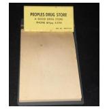 Vintage Peoples Drug Store Advertising Clipboard