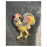Vintage Rooster Jewelry Broche
