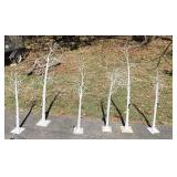 (6) Assorted Light Up Trees