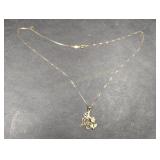 14K Yellow Gold 0.5mm Box Link Necklace