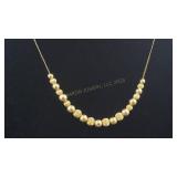 14k 20" Necklace with Gold Beads