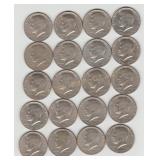 (20) US 1976  Kennedy Half Dollar Coins