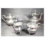 Sterling Silver 950 4pc Coffee & Tea Service Set