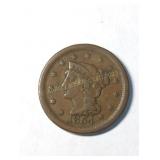 US 1854 Coronet Large Cent
