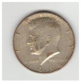 US 196640$ Silver Kennedy Half Dollar Coin