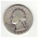 Silver 1943 Washington Quarter
