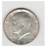 1964D US Silver Kennedy Half Dollar Coin