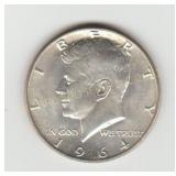 1964D US Silver Kennedy Half Dollar Coin
