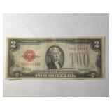 US 1928D Two Dollar Red Note