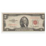 1953 US Two Dollar Red Note