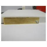 14KT Yellow Gold and Diamond Tie Bar