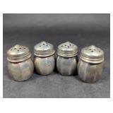 Four Sterling Silver Silver Salt/Pepper Shakers