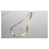 10KT Gold Herringbone Necklace