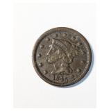 US 1845 Coronet Large Cent