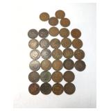 (32) US Indian Head Pennies