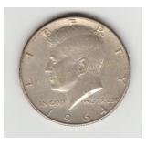 US 1964D Silver Kennedy Half Dollar Coin