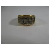 10KT Yellow Gold and Diamond Ring