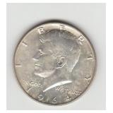 1964D US Silver Kennedy Half Dollar Coin