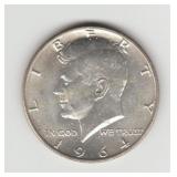 1964D US Silver Kennedy Half Dollar Coin