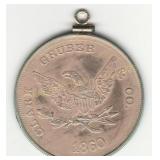 1860 Clark Gruber $2014KCoin  Reproduction Pendant