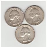 US Silver 1961D, 1961, 1961D Washington Quarters