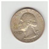 US 1959D Silver Washington Quarter