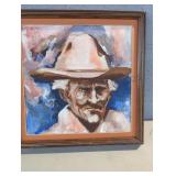 Cowboy, Acrylic on Board