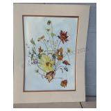 WITT, Floral Scene, Watercolor