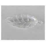 Vintage Crystal ' Leaf' Dish