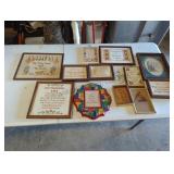 (13) Assorted Wall Hangings