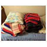 Seven Assorted Blankets