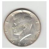 1964D US Silver Kennedy Half Dollar Coin