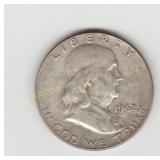 1962D US Silver Franklin Half Dollar