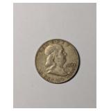 1962D US Silver Franklin Half Dollar