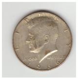 US 196640$ Silver Kennedy Half Dollar Coin