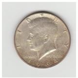 1964D US Silver Kennedy Half Dollar Coin