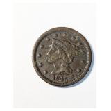 US 1845 Coronet Large Cent