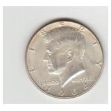 1964 US Silver Kennedy Half Dollar Coin