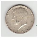 1964D US Silver Kennedy Half Dollar Coin
