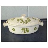 Vintage SADEK Porcelain Covered Casserole Dish